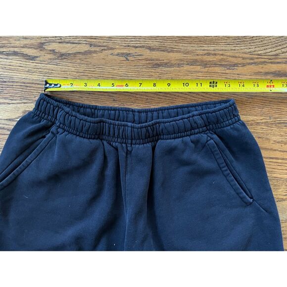 NIKE Black White Logo Swoosh Basketball Running Gym Shorts    Mens Size Medium - Picture 5 of 7